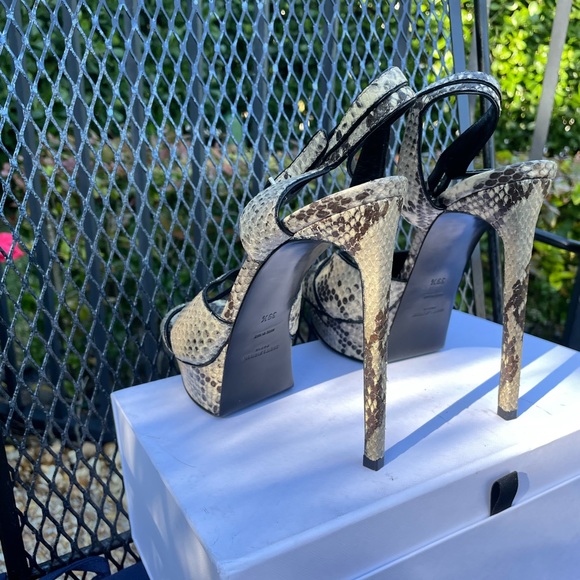 YSL Saint Laurent Python Bianca Platform 39.5 / 9.5 - Picture 4 of 5